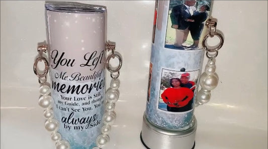 Beautiful memories personalized tumbler