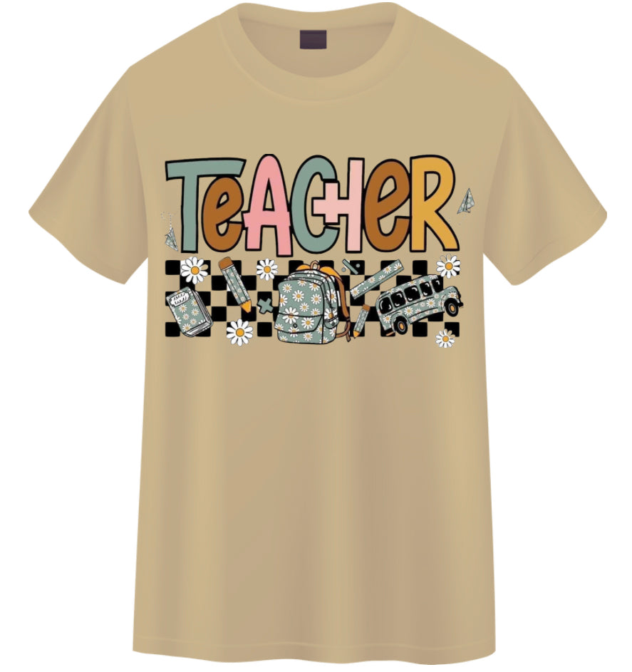 Retro Teacher Tshirt