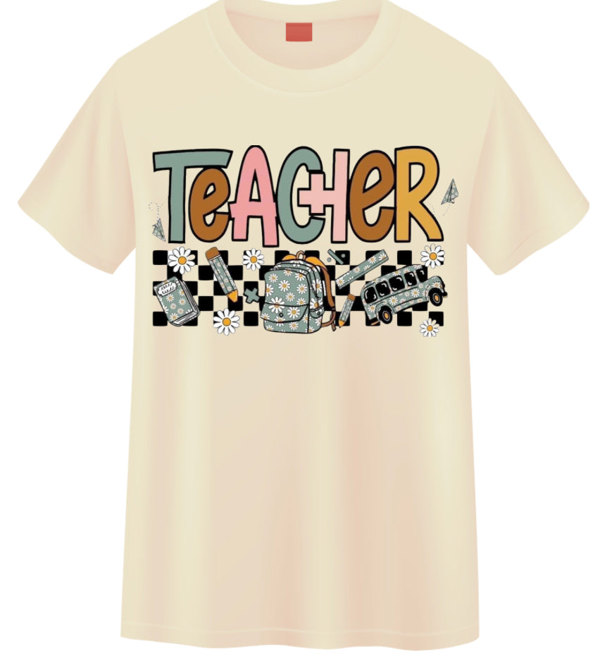 Retro Teacher Tshirt