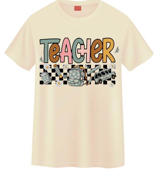 Retro Teacher Tshirt