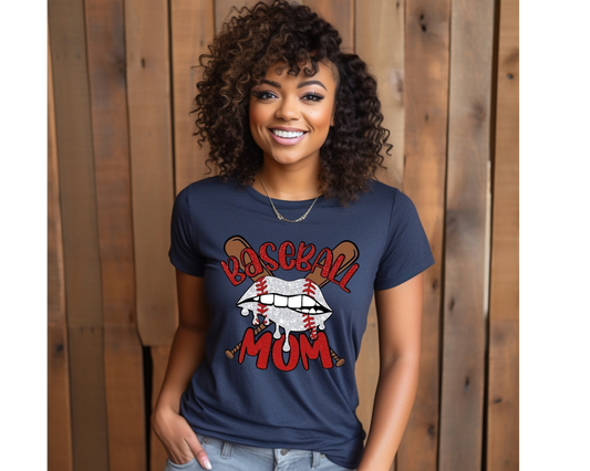 Stylish Baseball Mom Tshirt